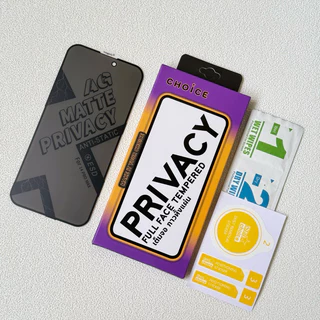 PRIVACY Film ฟิล์มกระจกเต็มจอกันมอง แบบใส/แบบด้าน สำหรับรุ่นไอโฟน