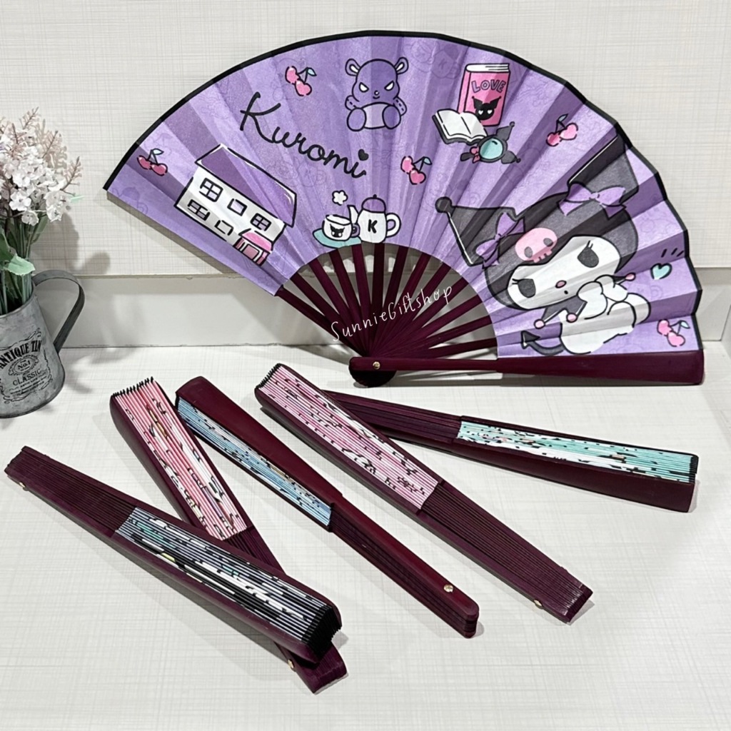 พัดไม้ไผ่ พัดจีน ลายการ์ตูน