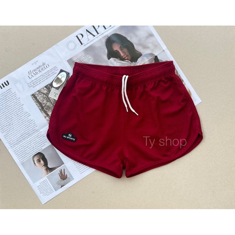 *ใหม่ล่าสุด* สีพาสเทล กางเกงขาสั้น ขาเว้า มีเชือกรูด Nu sports แห้งไว้ ไม่อุ้มน้ำ สีไม่ตก ตรงปกไม่จกตา รุ่น Nu 892 - รูปที่ 4