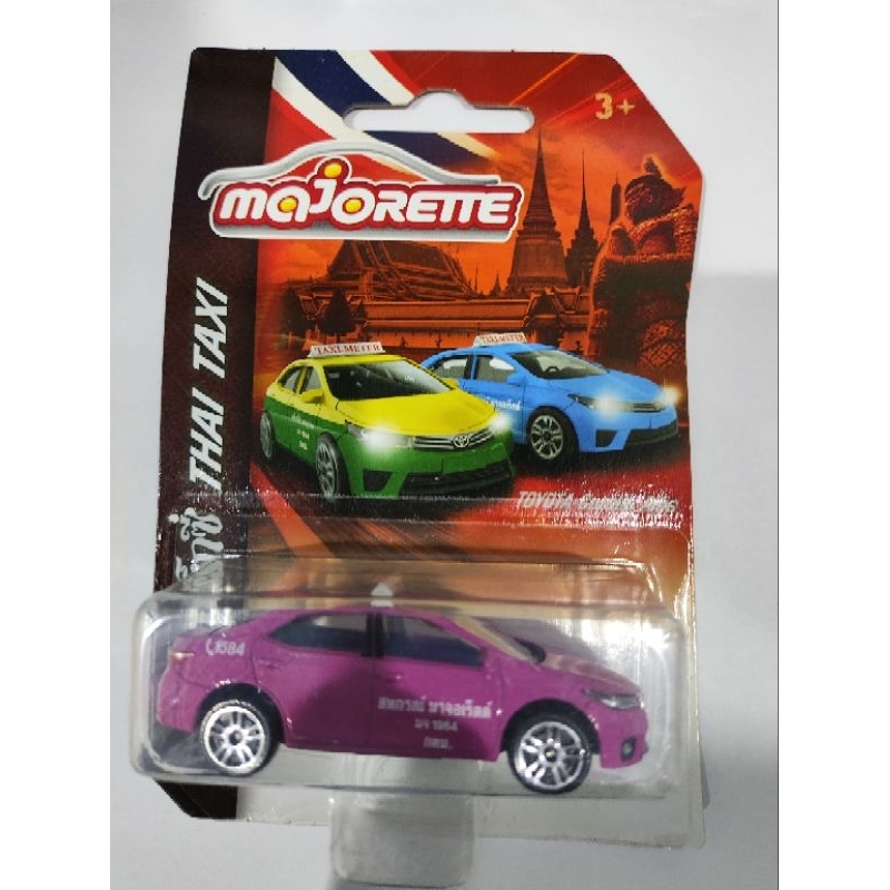 โมเดลรถ Taxi Toyota Altis สีชมพู Majorette สเกล 1:64 คันละ 119 บาท