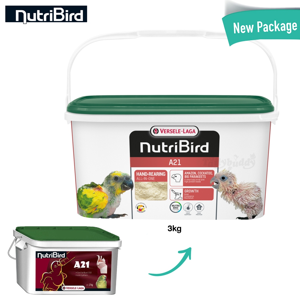 NutriBird A21 อาหารลูกป้อน สำหรับลูกนกทุกสายพันธุ์