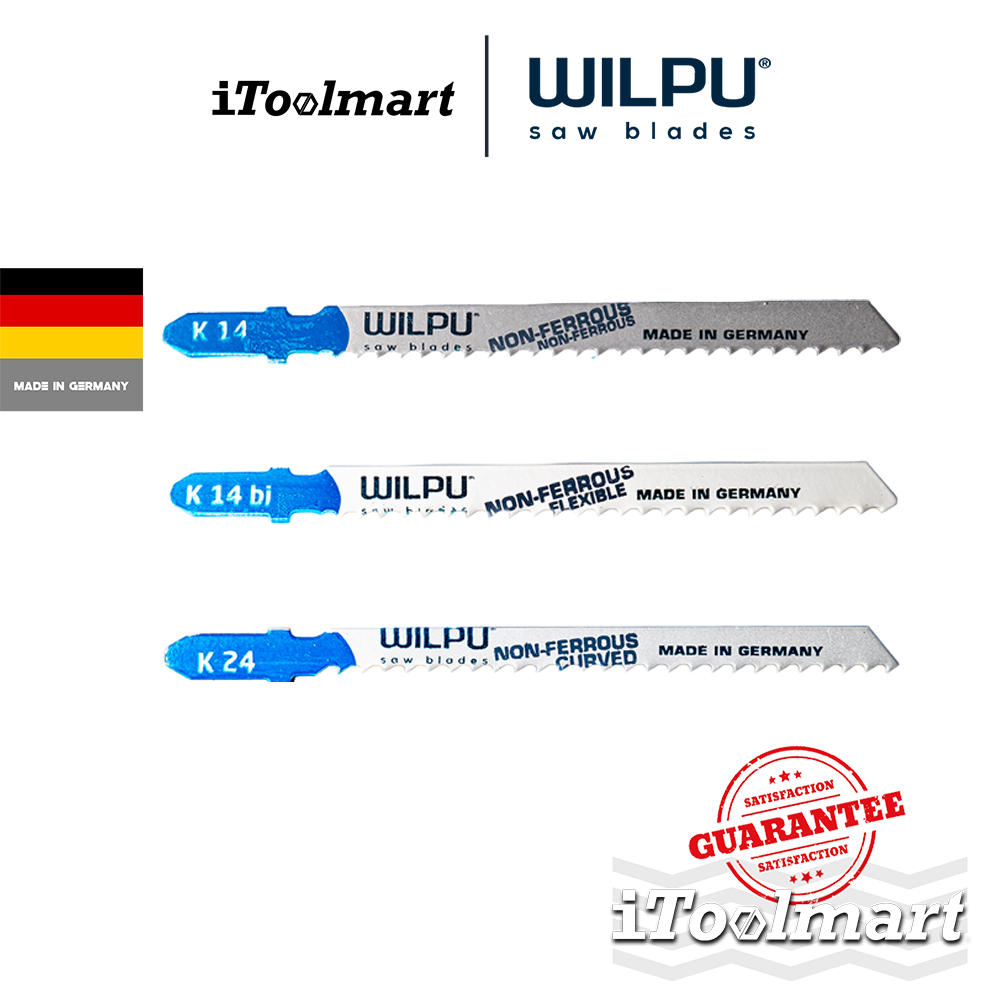 WILPU ใบเลื่อยจิ๊กซอตัดอลูมิเนียม K 14 / K 14 bi FLEXIBLE / K 24 Curve cut