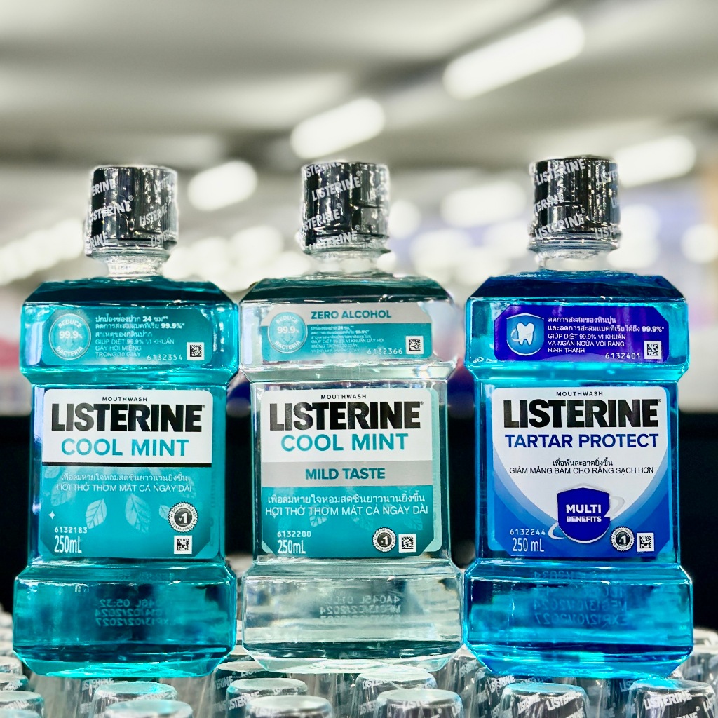 Listerine น้ำยาบ้วนปาก ขนาด 250 ml. มีตัวเลือก (KS)