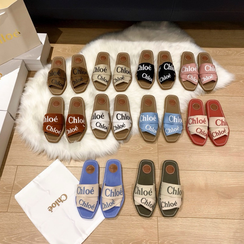 รองเท้าแตะ chl สายคล้องถัก แถมกล่อง