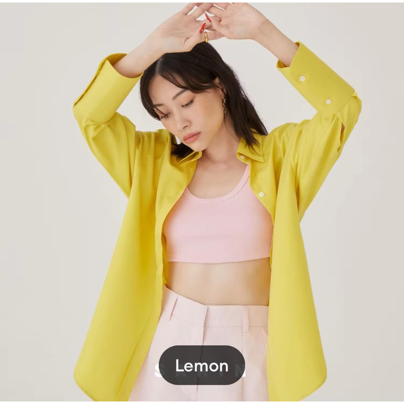 Sarin HERR shirt เสื้อเชิ้ต สี Lemon