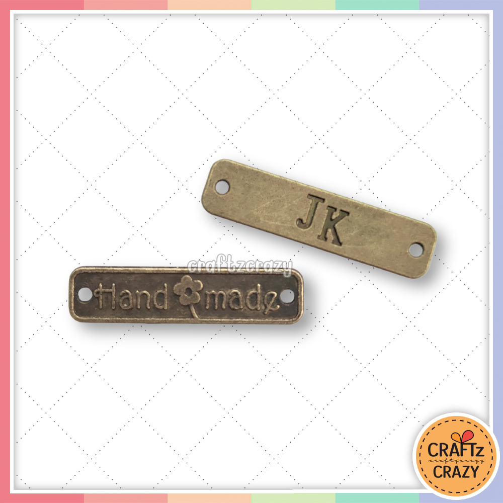 ป้ายโลหะ Handmade 25x6 มม. แพค 20 ชิ้น