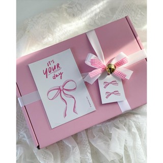 กล่องของขวัญพร้อมการ์ด l Gift Box ( กล่องเปล่า ด้านในไม่มีสิ…