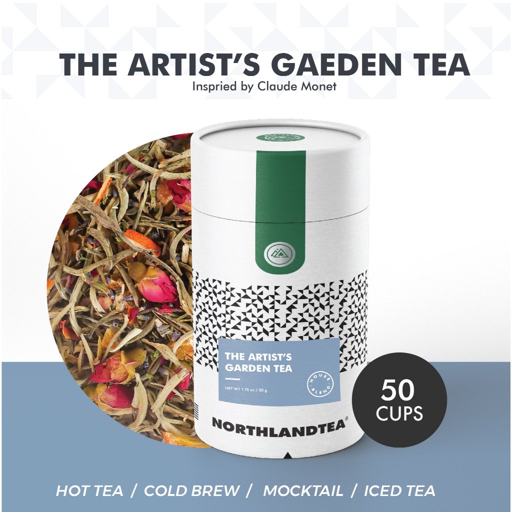 Northlandtea - The Artist's Garden Tea 50g (Inspired by Claude Monet) HOT & ICED TEA / COLD BREW