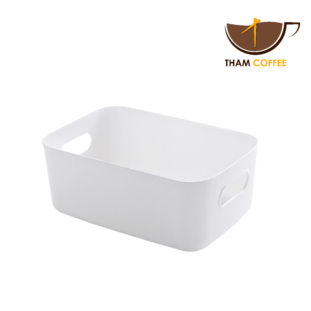 กล่องใส่ของ กล่องเครื่องสำอาง storage box จัดเก็บของ ขนม เครื่องประดับ สไตล์มินิมอล หลายขนาด 1ชิ้น Tham coffee