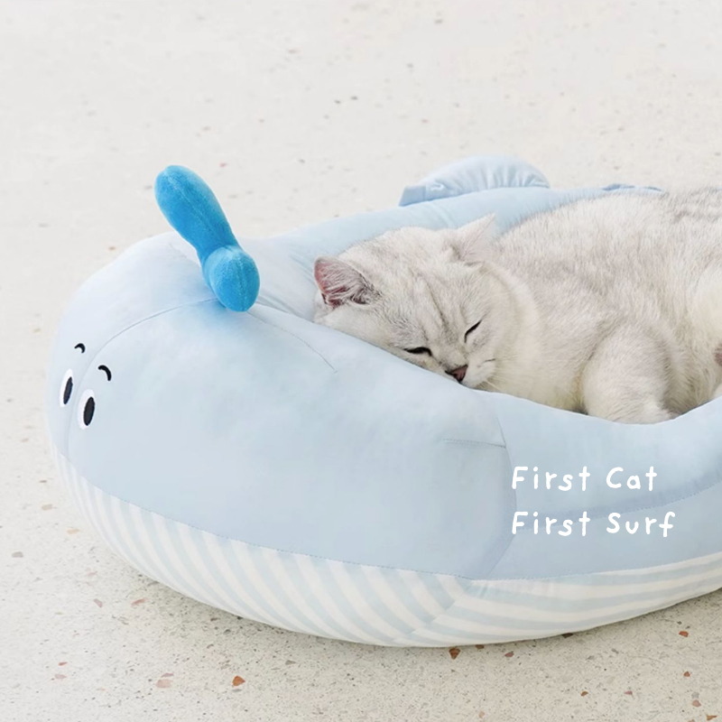 พร้อมส่ง🚛Pet Cooling Bed ที่นอนลดอุณหภูมิแมวรูปปลาวาฬจากแบรนด์ Zeze ที่นอนแมว เบาะนอนแมว ที่นอนสัตว์เลี้ยง