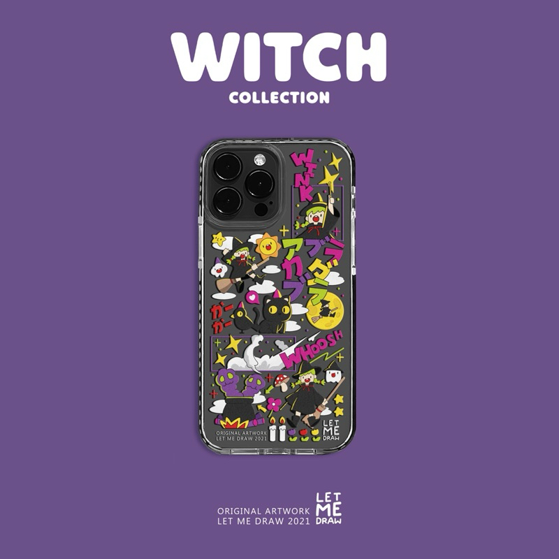 Letmedraw Case ลาย “WITCH” *แจ้งรุ่นและสีของโทรศัพท์ทางแชท*