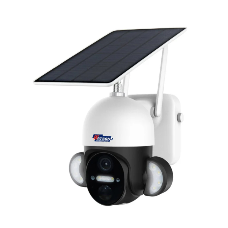 WATASHI กล้องวงจรปิด WIOT1038F-SOLAR  คมชัด3 ล้าน กล้องโซล่าเซลล์ไม่ต้องเสียบชาร์จไฟ พูดตอบโต้ได้