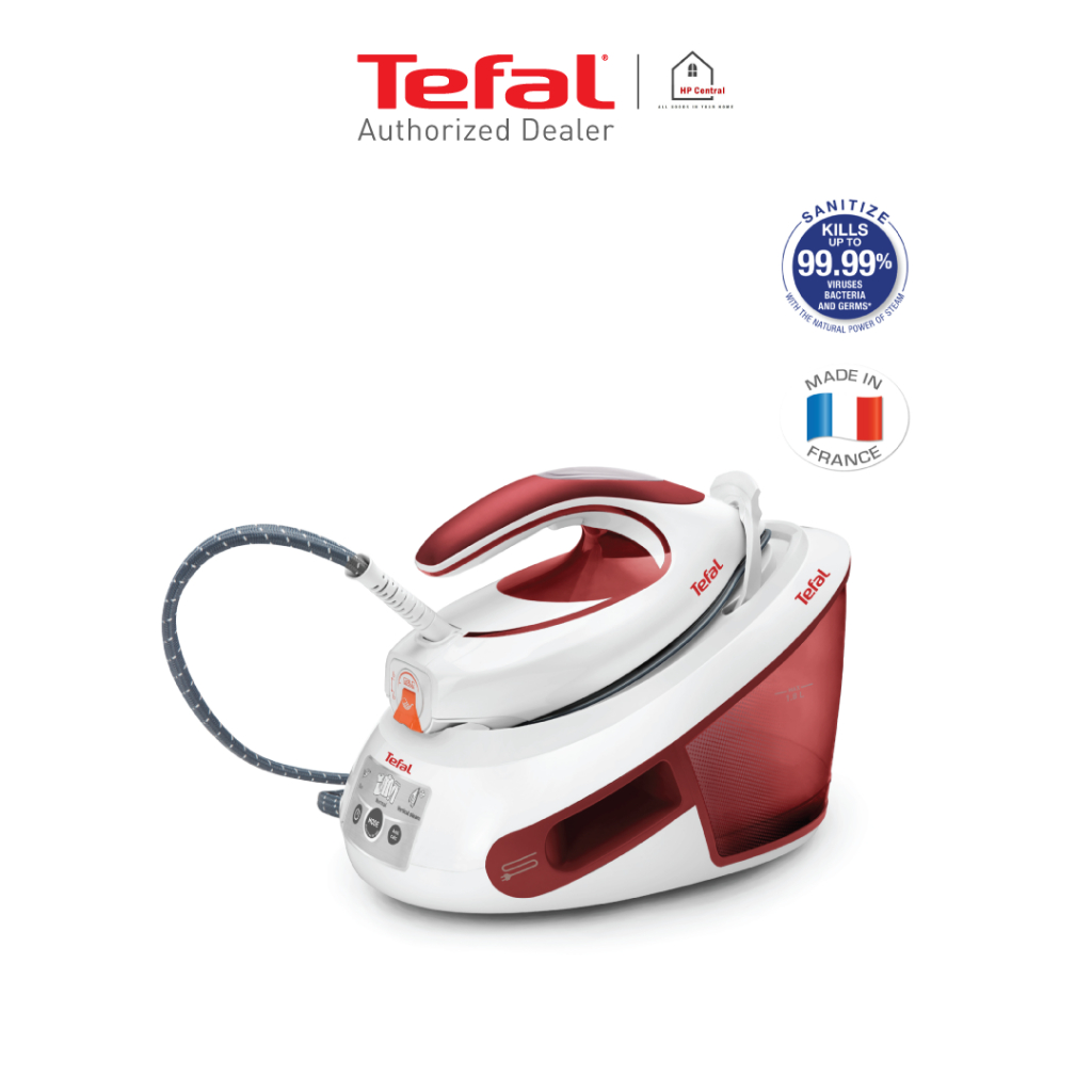 ฟรีโต๊ะ!!! Tefal เตารีดแรงดันไอน้ำ 6.2 บาร์ ความจุ 1.8 ลิตร กำลังไฟ 2830วัตต์ รุ่น Express Anti-Clac