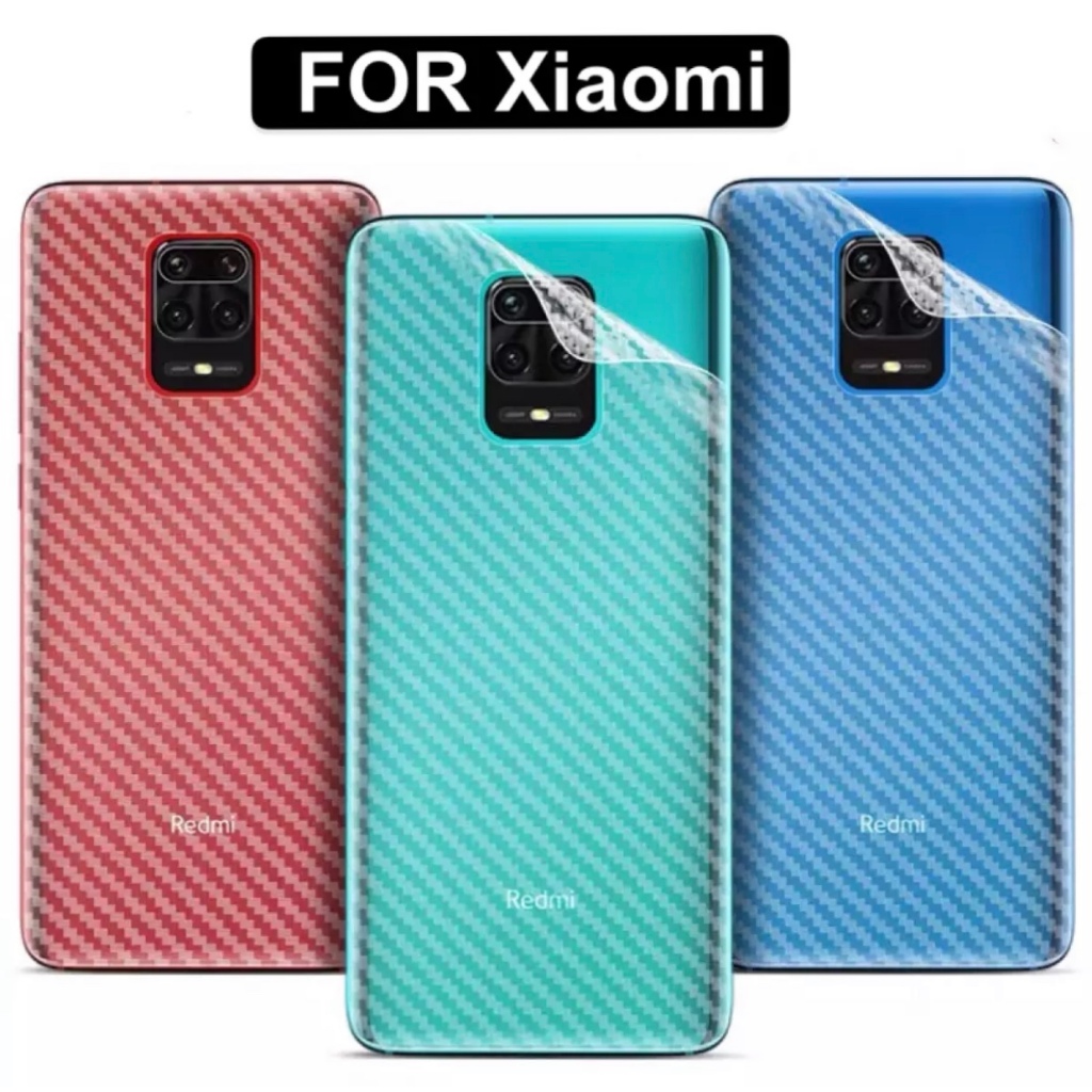 ฟิล์มเคฟล่า ฟิล์มหลัง For Redmi Note7 Note8 8Pro Note9s Note6pro Mi9 Mi9T Mi7A ฟิล์ม ฟิล์มกันรอย ราคาถูก