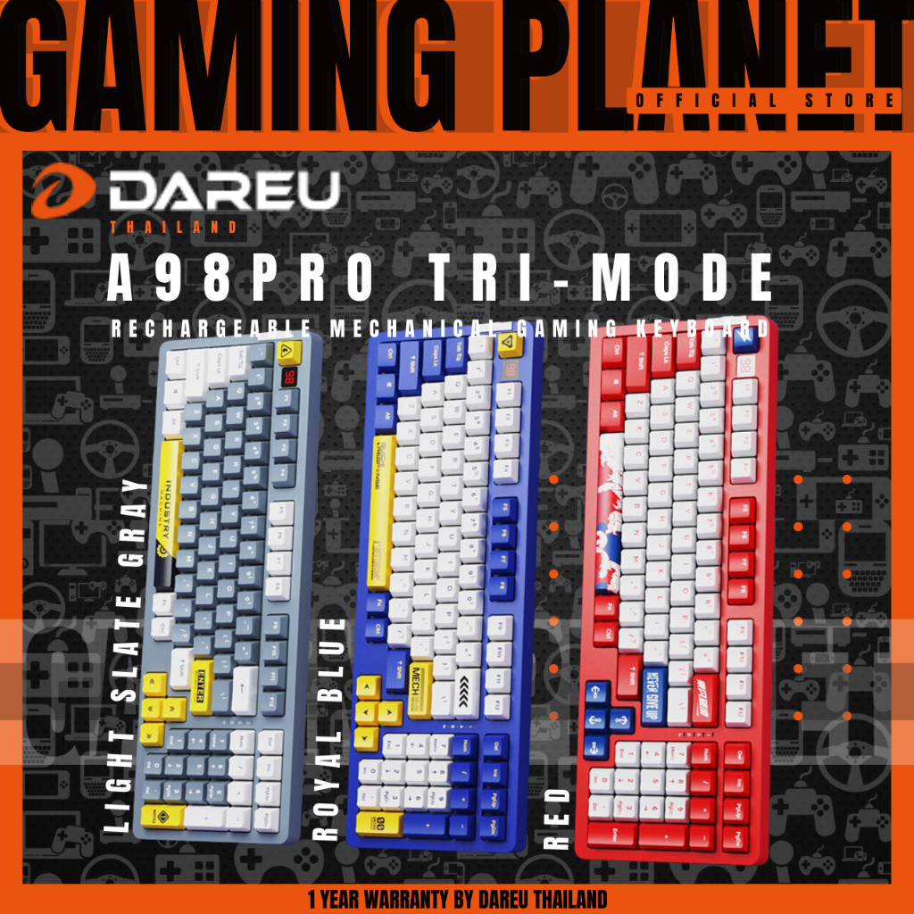 DAREU A98 PRO GASKET HOT SWAP RGB MECHANICAL GAMING KEYBOARD