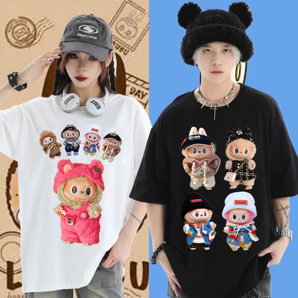 เสื้อยืดคอกลมสุดฮิตตอนนี้ ลายตามกระเเส น่ารักมากใส่ได้ทั้งชายเเละหญิงพร้อมส่ง D-5191