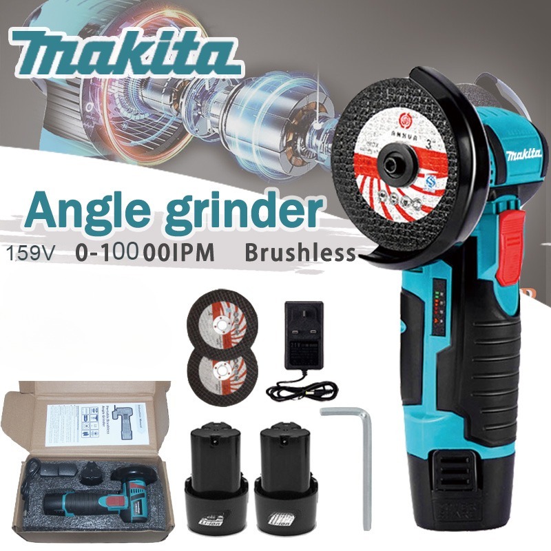 MAKITA 159V ลูกหมูไร้สาย เครื่องเจียร ไฟฟ้า หินเจีย ขนาดเล็ก สําหรับตัดกระเบื้อง เซรามิค ไม้ หิน