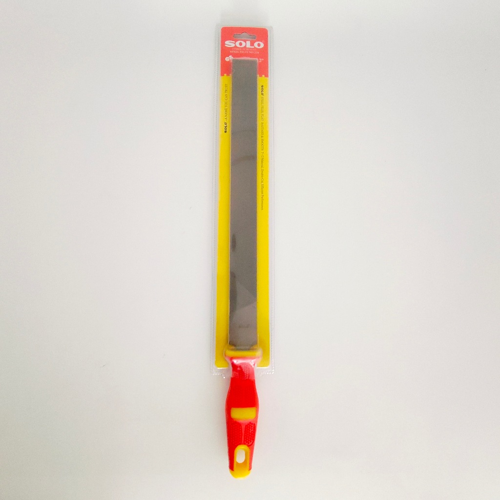 ตะไบแบนหยาบข้างละเอียดข้าง 12 นิ้ว พร้อมด้าม SOLO No.224 ตะไบแบน 2in1หยาบ-ละเอียด