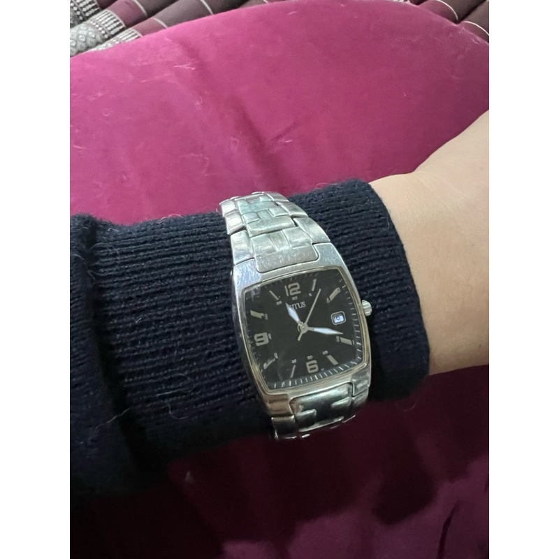 TITUS Solvil et Titus (โซวิล เอ ติตัส) แท้มือสอง นาฬิกาผู้หญิงมัลติฟังก์ชัน ระบบควอตซ์ สายสแตนเลสสตี