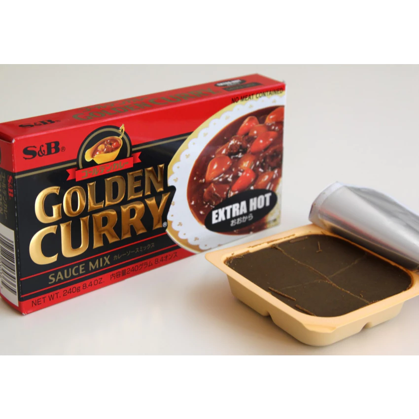 S&B Golden curry extra hot 220g แกงกะหรี่ รสเผ็ดมาก
