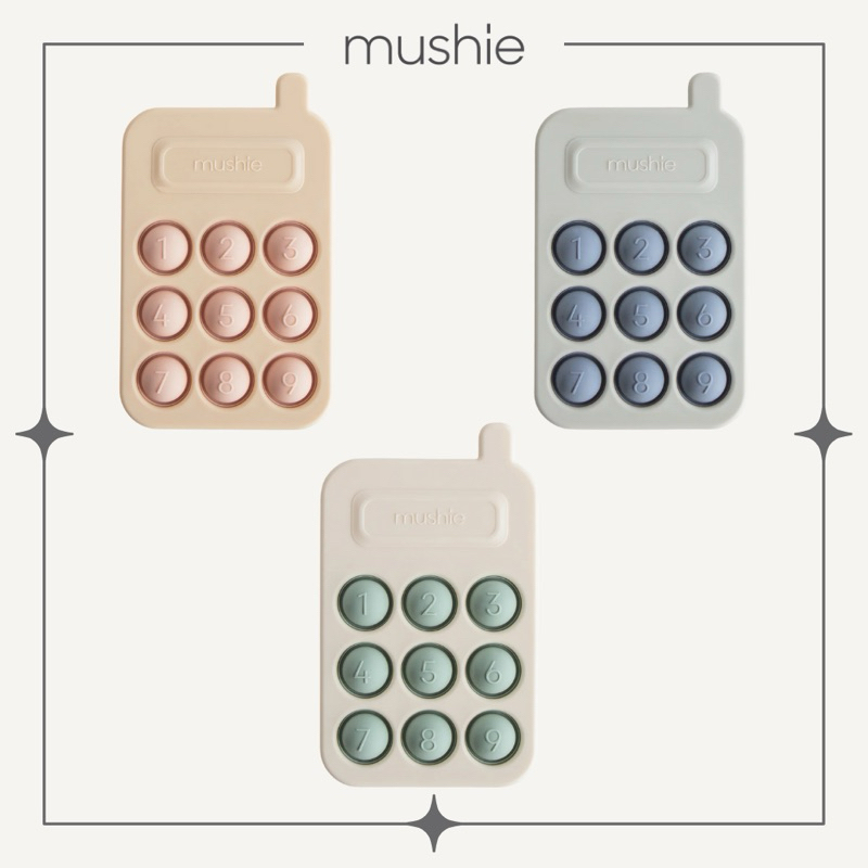 ของเล่นซิลิโคน โทรศัพท์ กดมีเสียงป๊อบ ยางกัด Phone PRESS POP TOY, Mushie