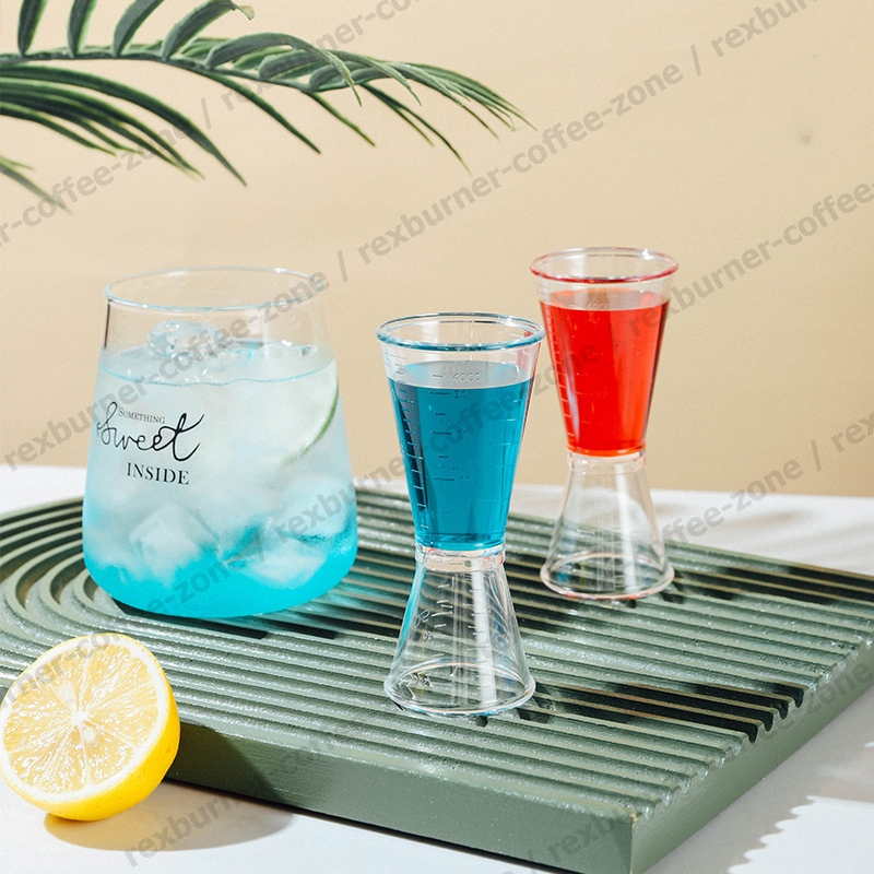 【สินค้าพร้อมส่ง】จิกเกอร์  สแตนเลส พลาสติก แก้วตวงน้ำเชื่อม จิกเกอร์ตวง ถ้วยตวงเหล้า Jigger ที่ตวงเหล้า - รูปที่ 3