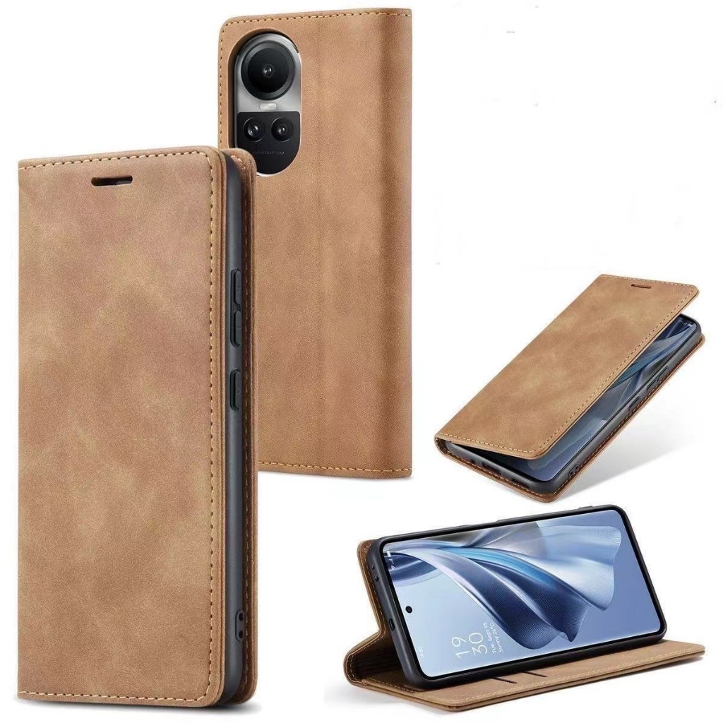 เคสฝาพับ หนัง Xunte สำหรับ Oppo Reno 10 Pro Plus กระเป๋า ซอง ฝาพับ ออปโป้ Reno10 Reno10Pro +