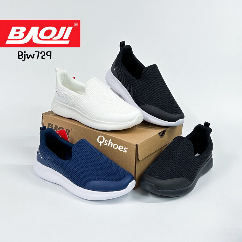 Go​ Walk Angle รองเท้าสลิปออน​ BJW729 ทำงาน​ เที่ยวเล่น Size​ 37-41BAOJI​ รองเท้าผ้าใบ​แบบสวม