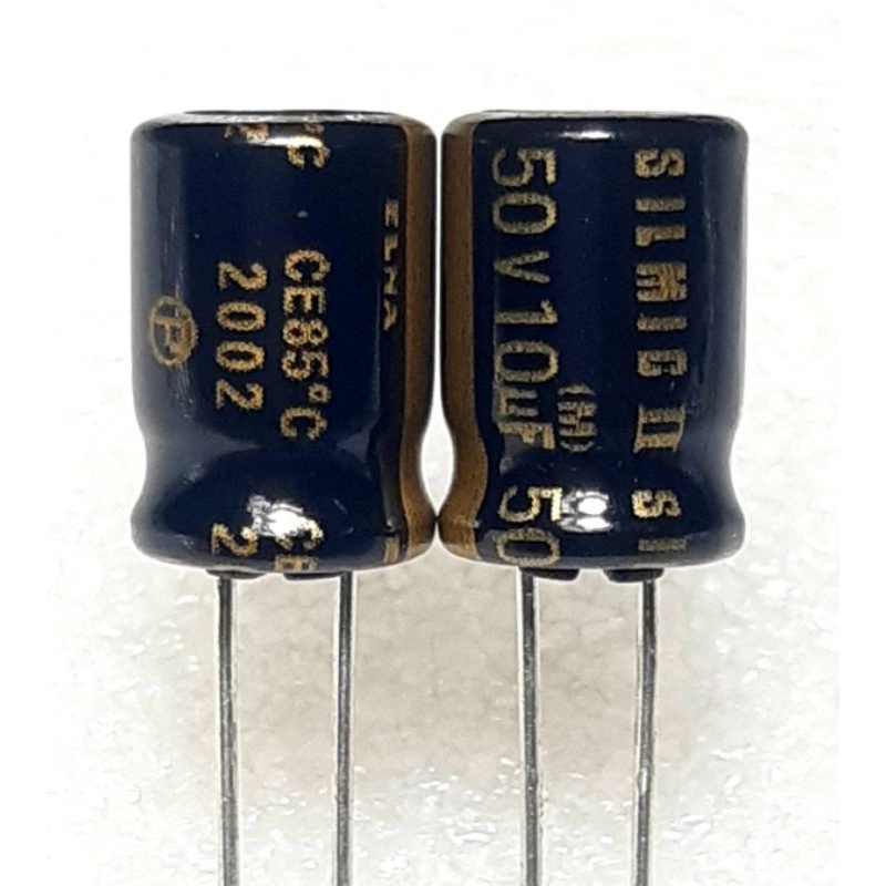 Elna Silmic II RFS 10uf 50v Capacitor ตัวเก็บประจุ คาปาซิเตอร์
