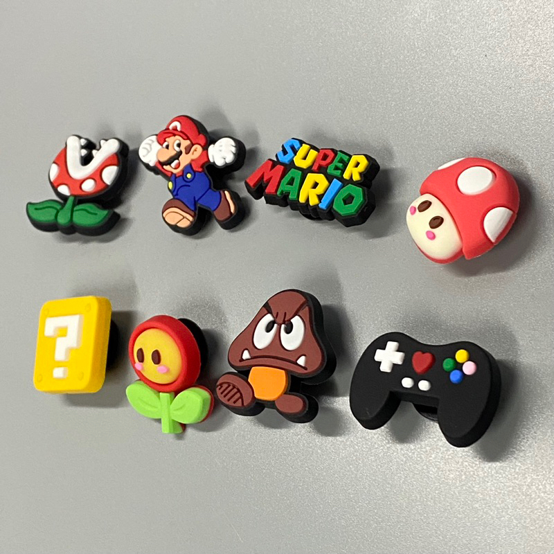 [Set Mario ]พร้อมส่งจากไทย ตัวติดรองเท้าหัวโต สำหรับใส่หัวโตรูใหญ่ทุกยี่ห้อ