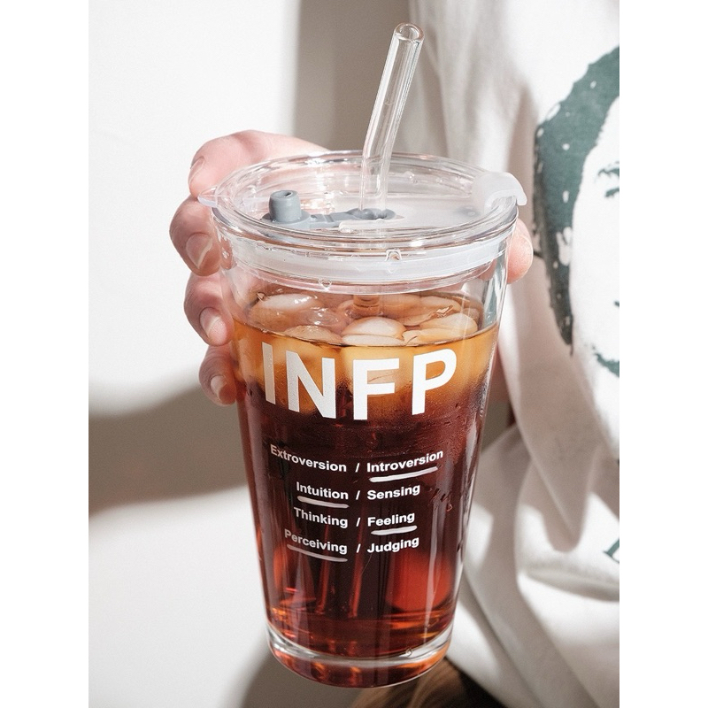 (พร้อมส่งในไทย!)  mbti tumbler 💗 แก้วน้ำ mbti พร้อมฝาปิด