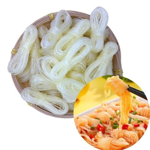 วุ้นเส้นแห้ง แบบผูกโบร์ เส้นเหนียว นุ่ม อร่อย ขนาด100g พร้อมส่ง
