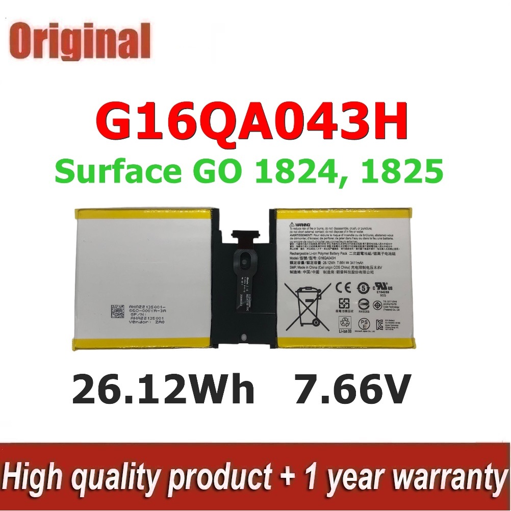 ♛Microsoft Surface แบตเตอรี่ G16QA043H ของแท้ (สำหรับ Surface GO 1824 Surface GO 1825 Surface GO TAB