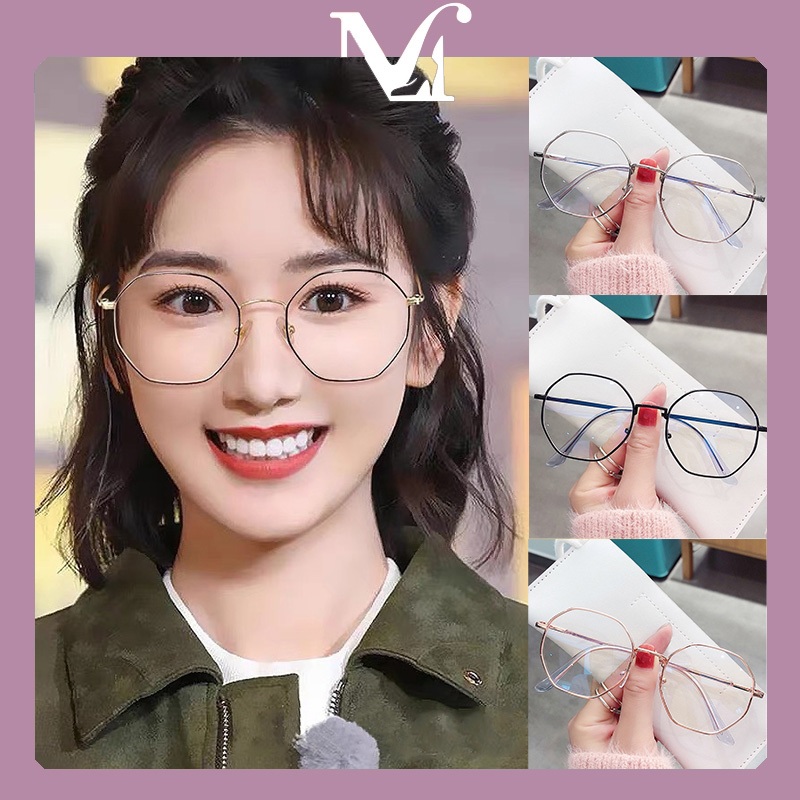 [พร้อมส่งจากไทย] คุณภาพสูงเทรนด์สไตล์เกาหลีแว่นกรองแสงสีฟ้า เครื่องประดับแฟชั่น ทรงฮิต สไตล์เรียบง่าย มีหลายสีให้เลือก