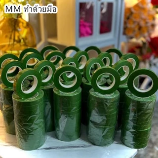 12 มม. x 30 หลา(ยาว 27 เมตร)เทปทำด้วยมือช่อดอกไม้สีเขียว, อุปกรณ์เสริมดอกไม้ทำด้วยมือ DIY, สีน้ำตาล, เทปบรรจุภัณฑ์ดอกไม้