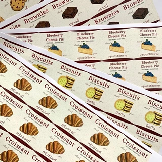 สติกเกอร์ขนม เบเกอรี่ Bakery สติกเกอร์ติดกล่องเบอเกอร์รี่ [no.S106]