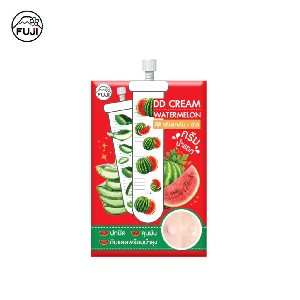 ฟูจิ ดีดีวอเตอร์เมล่อน ครีม ดีดีแตงโม+อโล [สูตรใหม่]FUJI DD Watermelon Cream 10 g.
