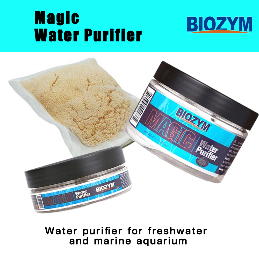 Biozym Magic Water Purifier วัสดุกรอง ดูดสี ดูดกลิ่น และแอมโมเนีย ช่วยทำให้น้ำใส