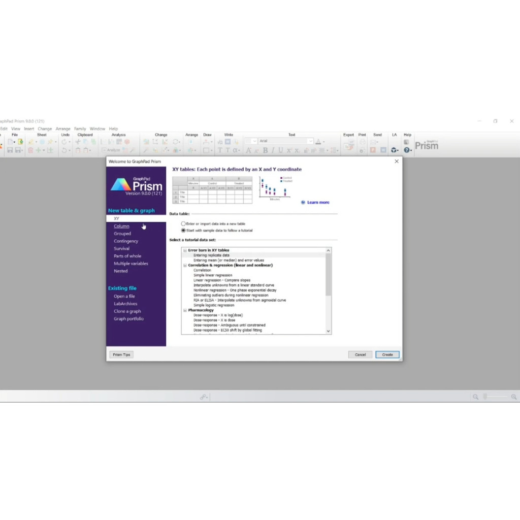 Graphpad Prism 10.x โปรแกรมรวิเคราะห์ผลทางด้านสถิติ สำหรับ Win และ Mac