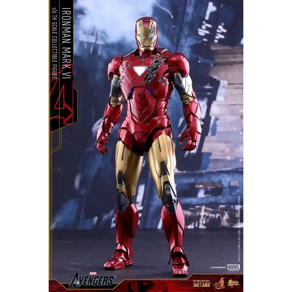 Hot Toys 1/6 MMS378-D17 Iron Man MK6 รุ่นแรกหล่อโลหะผสม