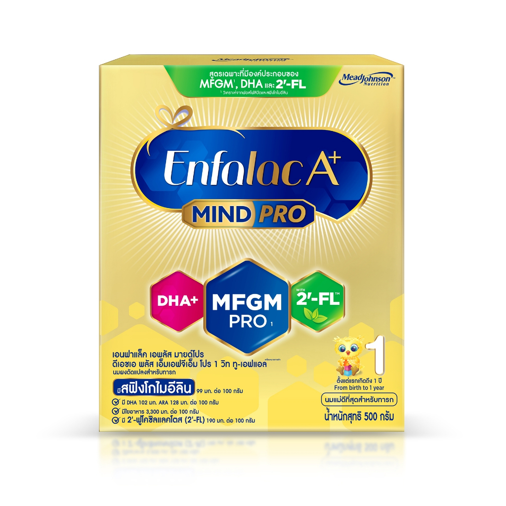 [นมผง] Enfalac A+ สูตร1 ขนาด 500 กรัม สำหรับเด็กแรกเกิด - 1ปี