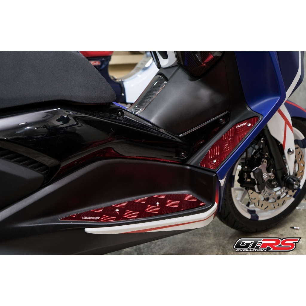 แผ่นรองพื้น (มีเนียม) gtrs Xmax300 2023 แผ่นรองพักเท้า Xmax 300 2023