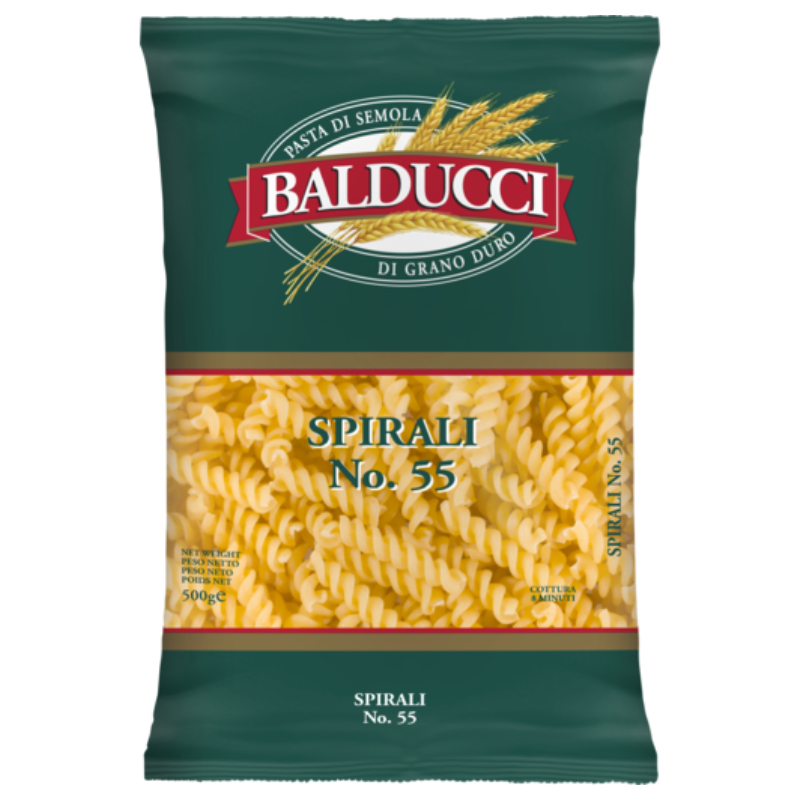 บัลดุชชี่ เส้นพาสต้า เส้นเกลียว เบอร์ 55 500 กรัม - Spirals No.55 Pasta 500g Balducci brand