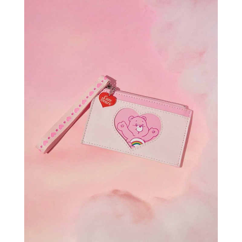[2IN1 ] กระเป๋าสตางค์ ของแท้ Carebears แคร์แบร์ ใส่บัตร เหรียญ คีย์การ์ด บัตรเครดิต Card Holder