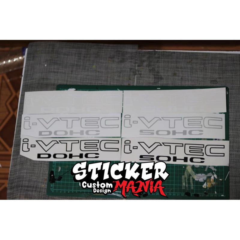 (1คู่) สติกเกอร์ ivtec sohc ivtec dohc สติกเกอร์แต่งรถ สติกเกอร์honda