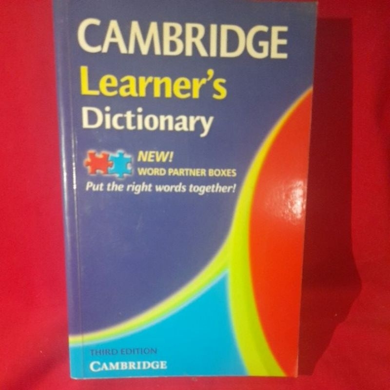 #CAMBRIDGE Learner's Dictionary  หนังสือมือสอง มีจุดเหลืองตามสันหนังสือ