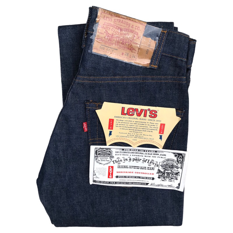 Vintage Levi’s 505-0217 แซ็กดำ Made in Usa