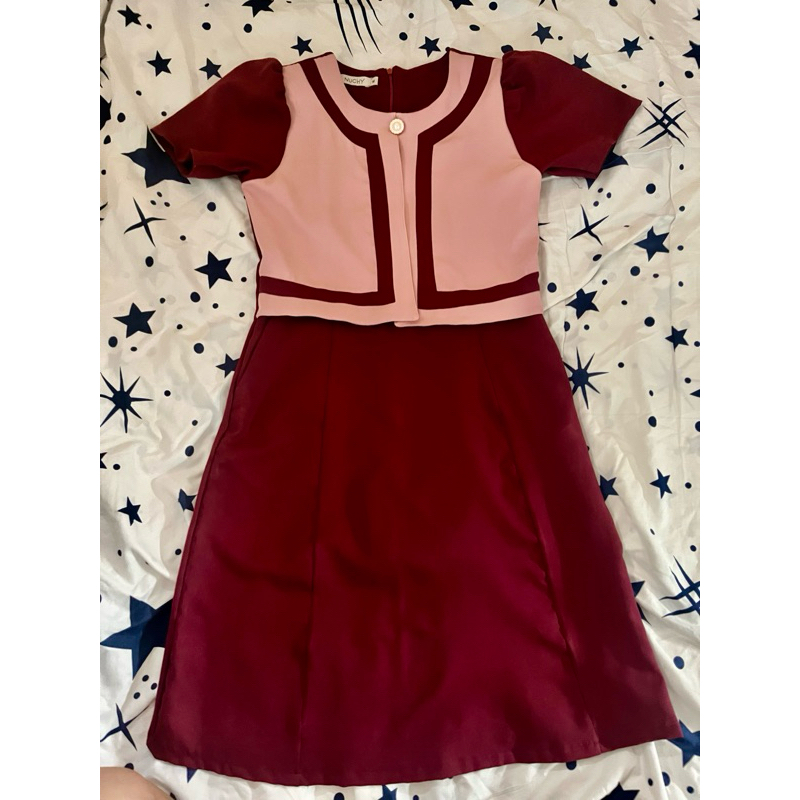 เดรสแบรนด์ Nuchy ไซต์ M มือสอง