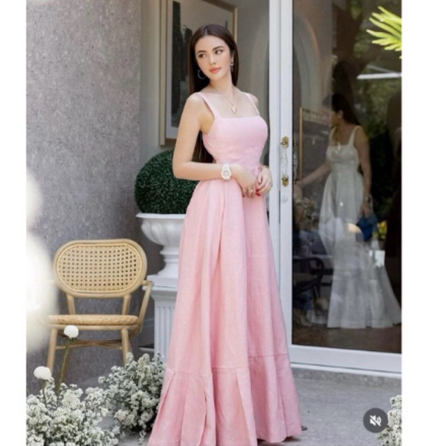 Kimber Pink Maxi Dress (Size S)
