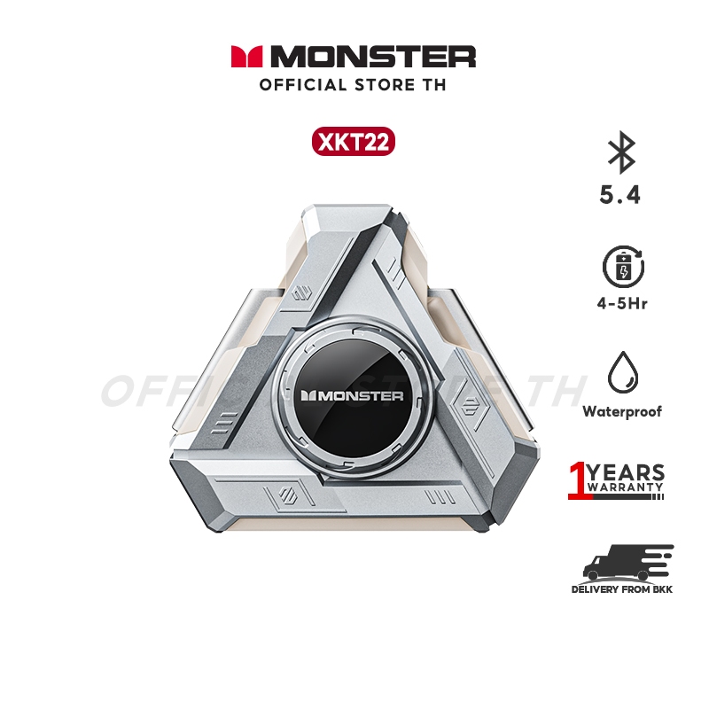 Monster XKT22 BT 5.4 หูฟังไร้สายบลูทูธ หูฟังไร้สาย หูฟังเล่นเกมส์ไม่ดีเลย์ HIFI เสียงสเตอริโอ
